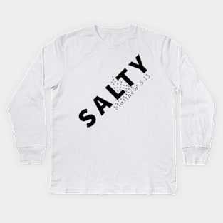 Salty Jesus Lovers Design Kids Long Sleeve T-Shirt